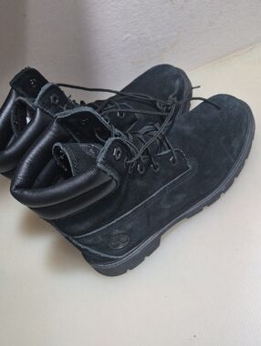 Timberland Black Suede Lace-Up Ankle Boots